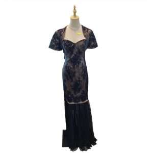 Code LD009 2pcs Lace Maxi Long Dinner Dress