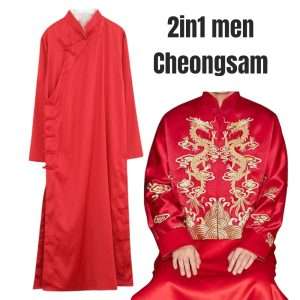 Code S0013 2pcs Men Chinese Traditional Cheongsam
