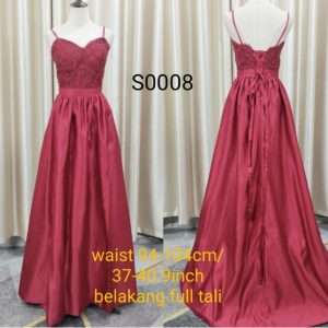 Code S0008 Plus Sleeveless V Neck Maxi Long Dinner Dress