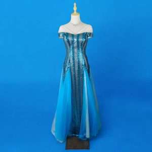 Code S0044 V Neck Short Sleeve Sequin Bling Bling Maxi Long Dinner Dress